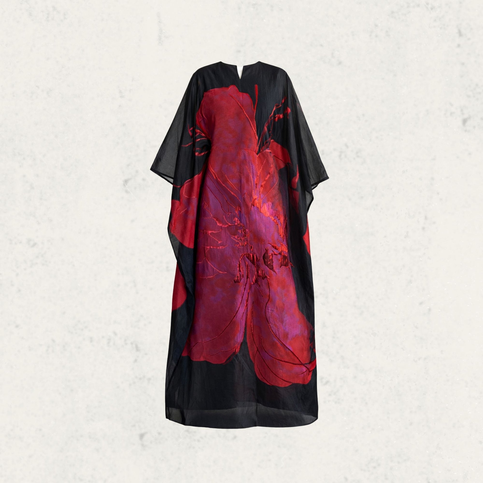 Red/Fuchsia Abstract Kaftan