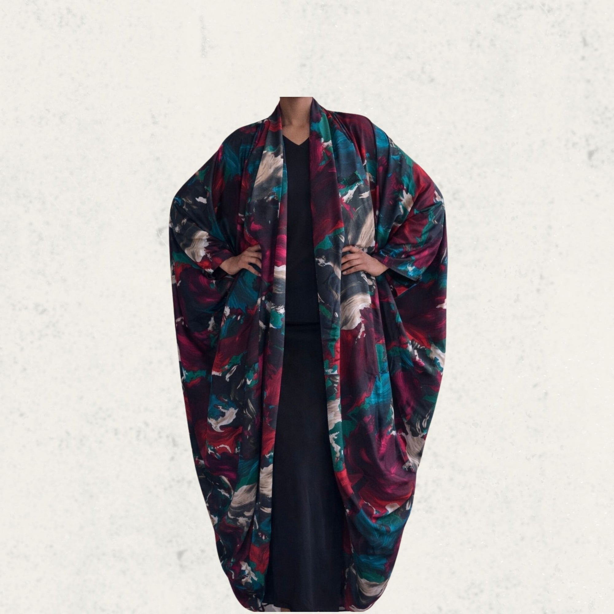 Multicolor Kaftan Robe