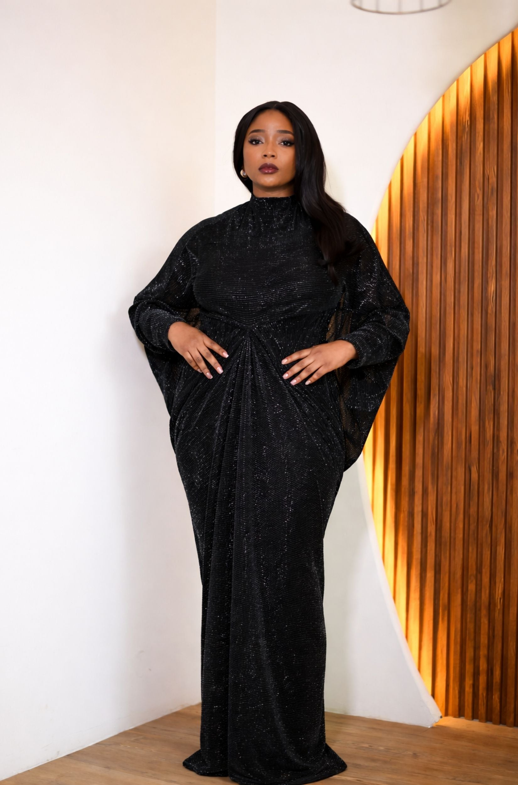 Black Cape Dress